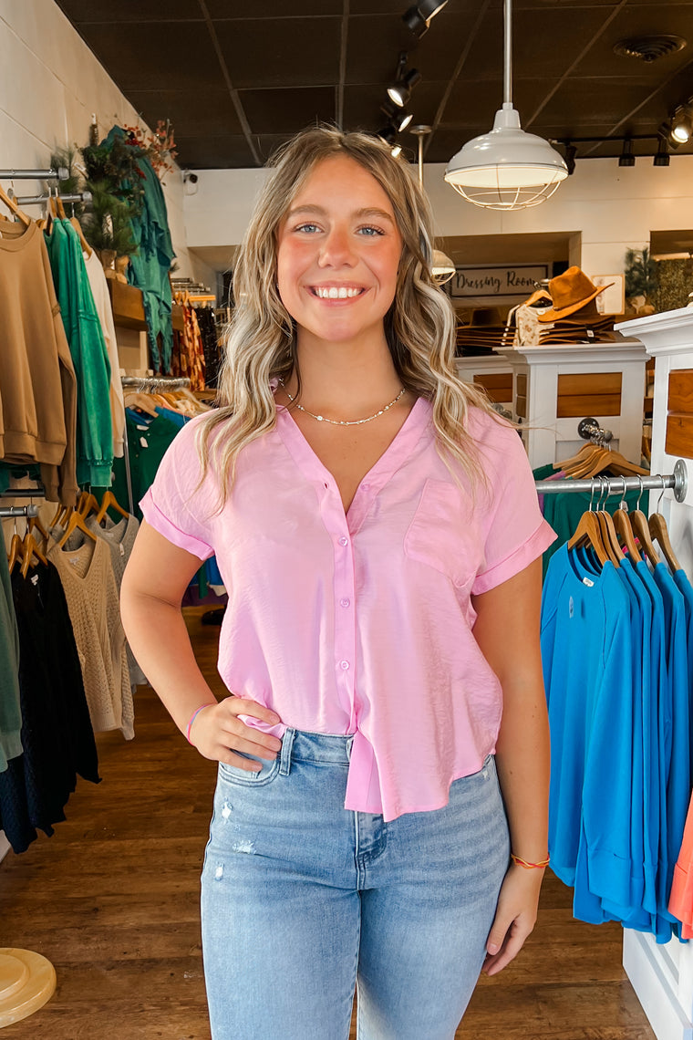 The Veda Top - Pink