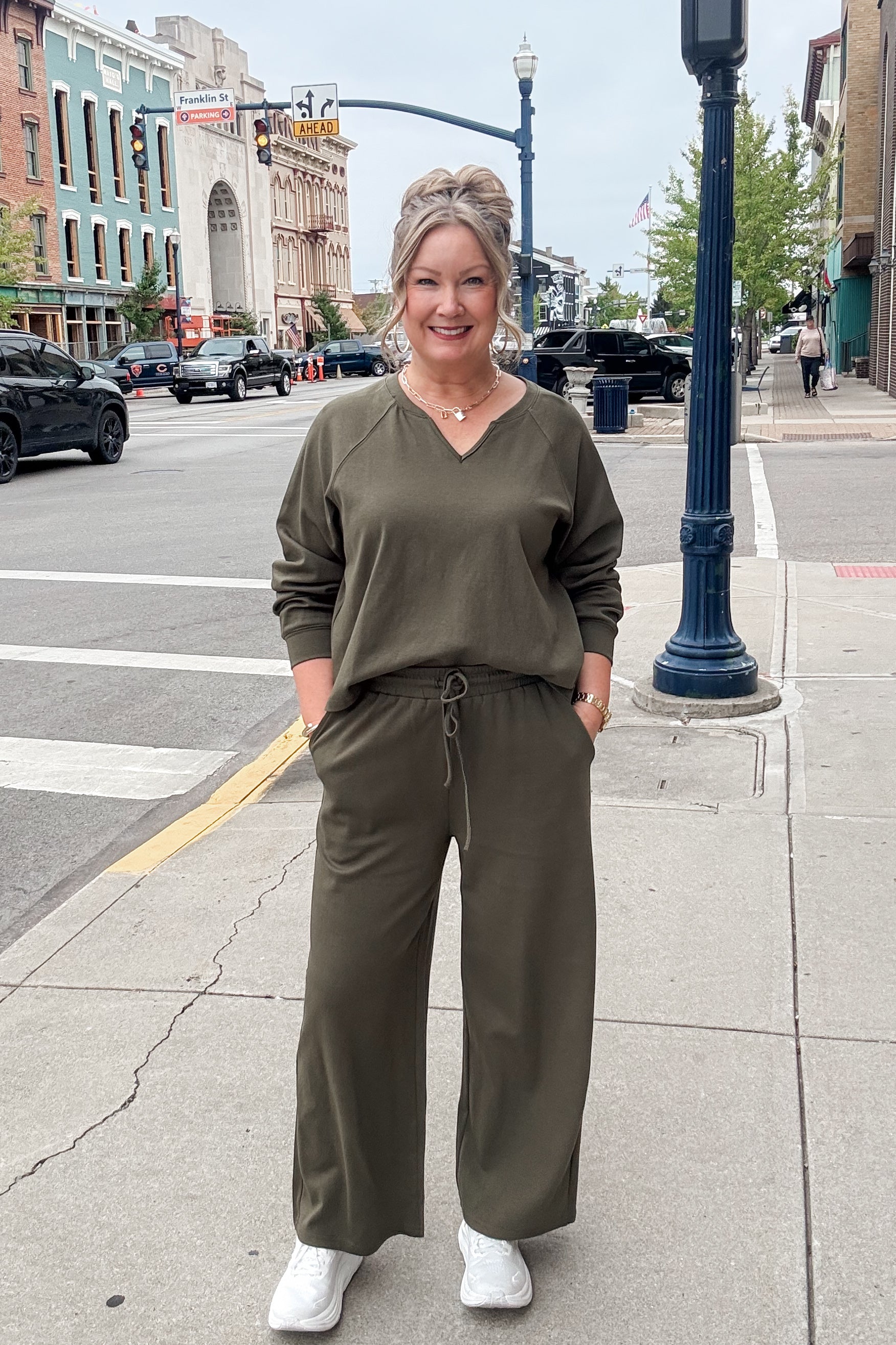 Macey Lounge Set - Olive
