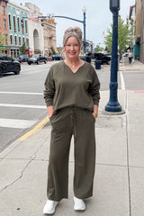 Macey Lounge Set - Olive