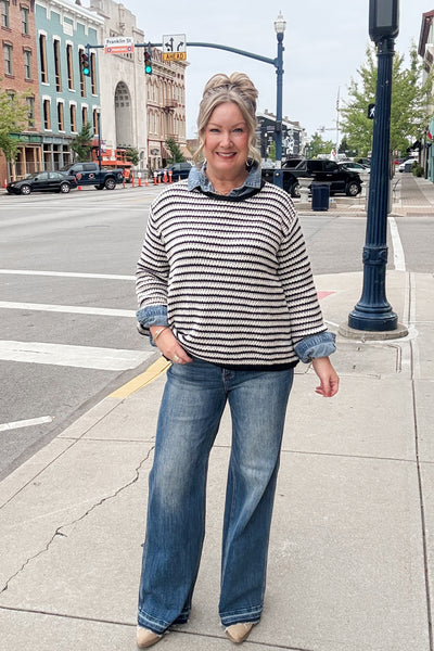 Brinley Striped Pullover