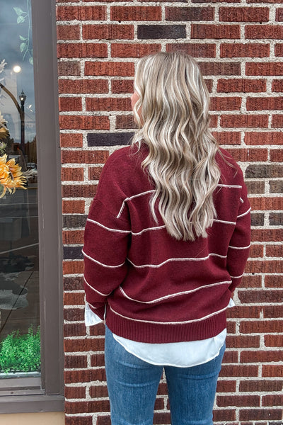 Ruthie Striped Pullover