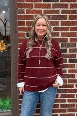 Ruthie Striped Pullover