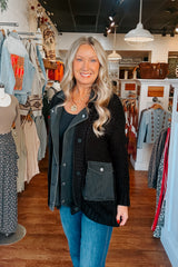Siya  Denim Layered Jacket