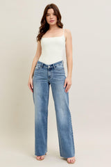 Judy Blue V Front Baggy Jean