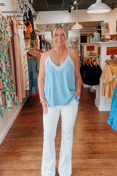 Macey Tank Top - Light Blue