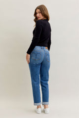 Judy Blue Mid Rise Boyfriend Jean