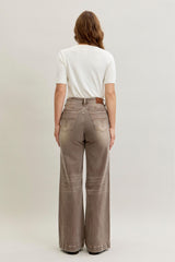 Judy Blue HW Retro Wide Leg  Denim - Clay