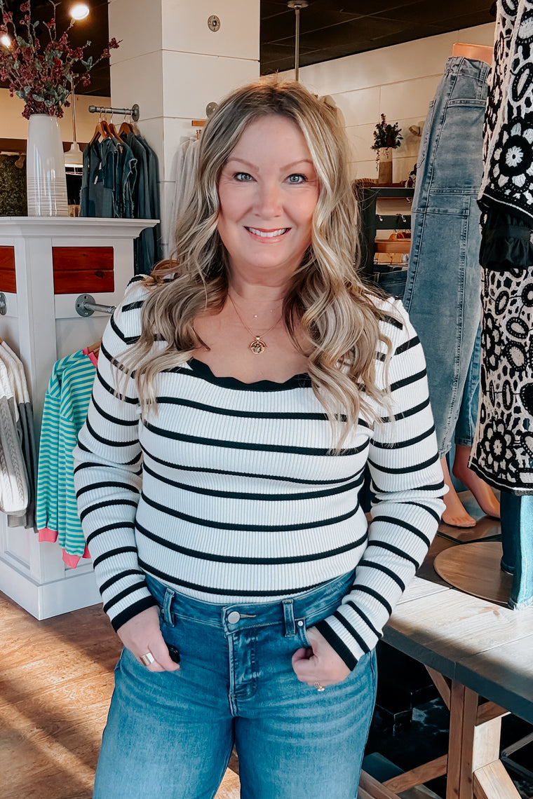 Avery Striped Pullover