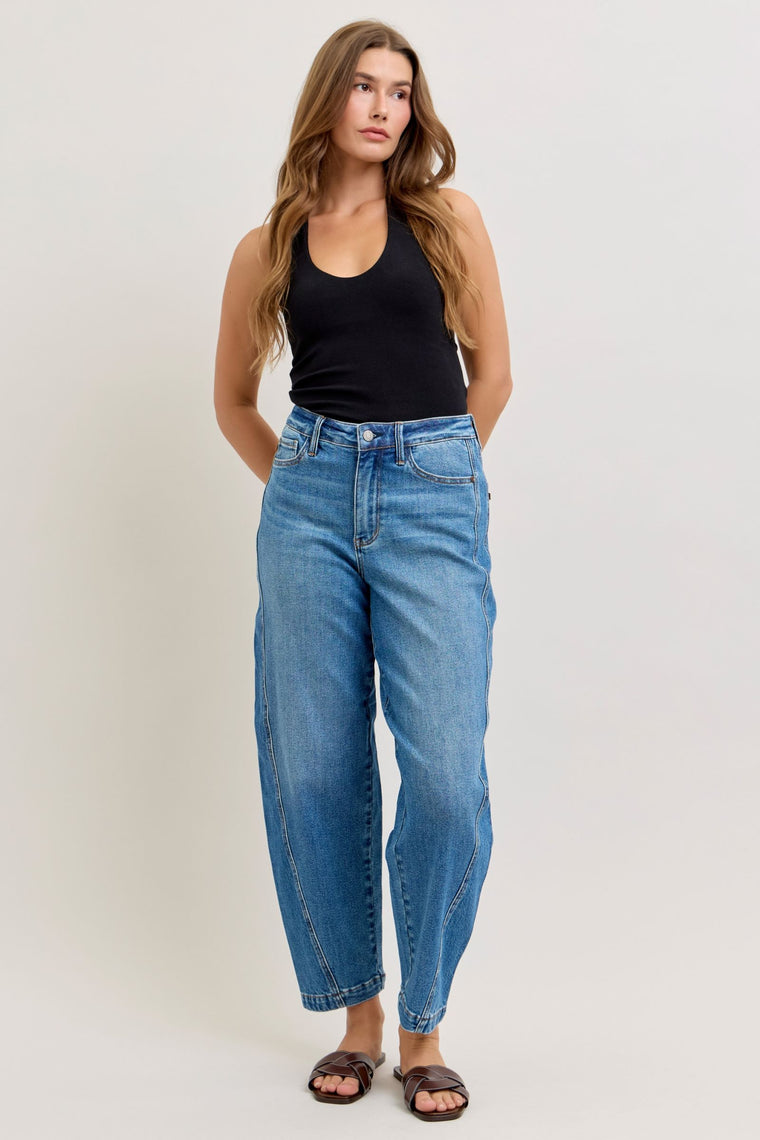 Judy Blue HW Rigid Magic Barrel Jean
