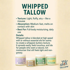 Unscented Whipped Tallow - 9 oz