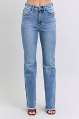 Judy Blue High Waist Bootcut With Frayed Hem