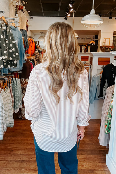 Maura Striped Button Down Shirt