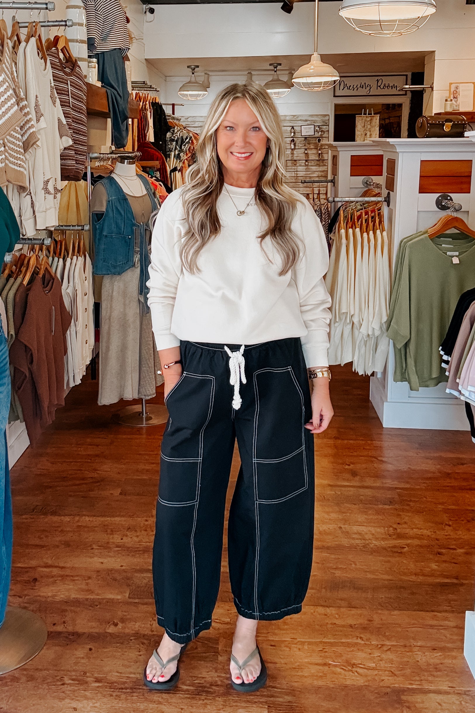 Evie Balloon Shaped Cotton Pants