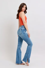 Judy Blue HW Tummy Control Boot Cut With Side Slit Jean