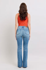Judy Blue HW Tummy Control Boot Cut With Side Slit Jean