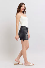 Judy Blue Long Cut Off Shorts - Black