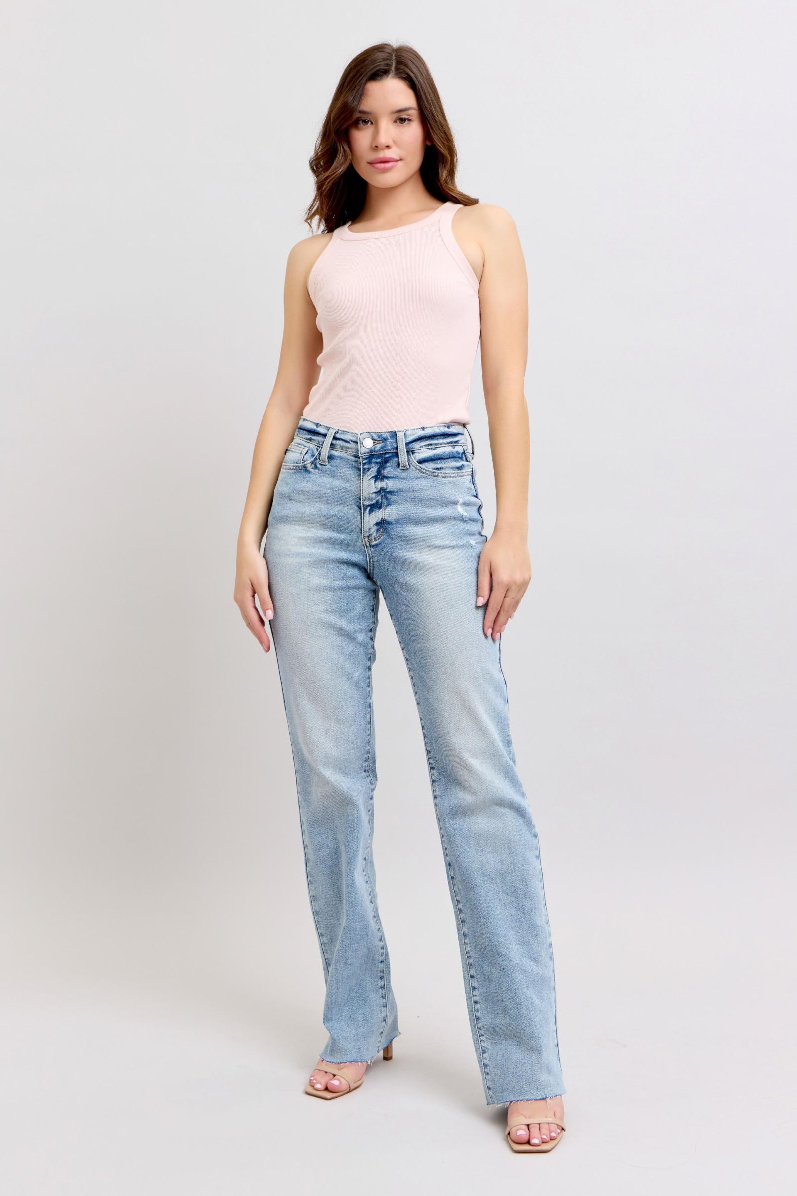 Judy Blue Mid Rise Dad Jeans