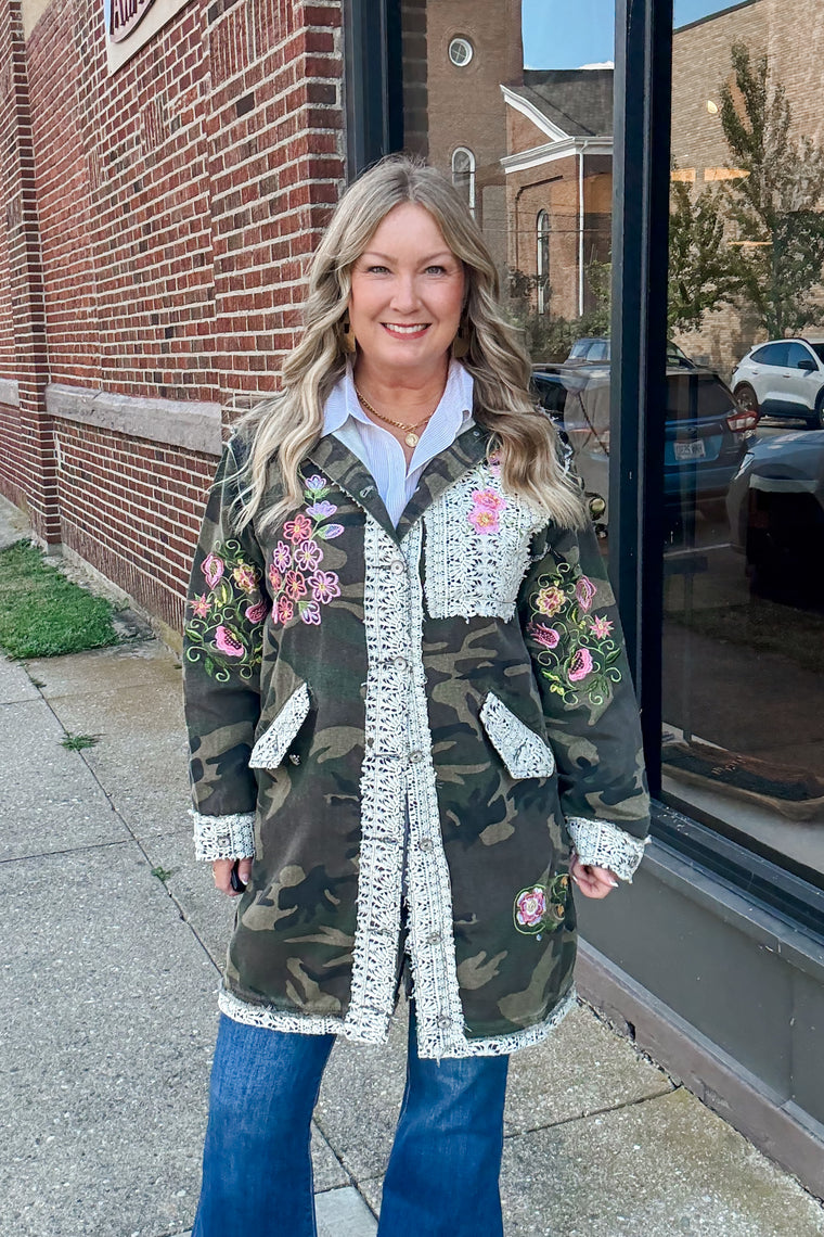 Mara Oversized Camo Jacket