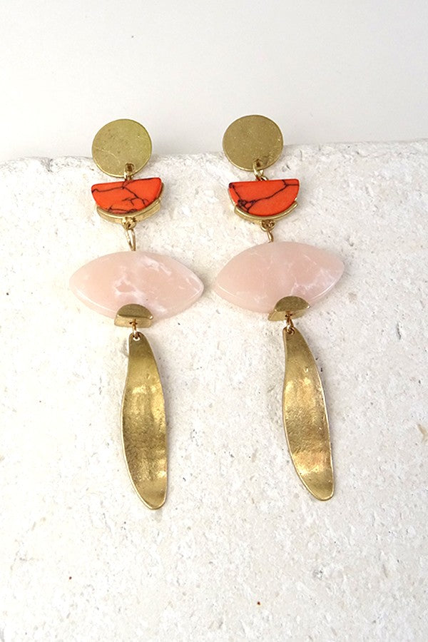 Geometric Drop Earring