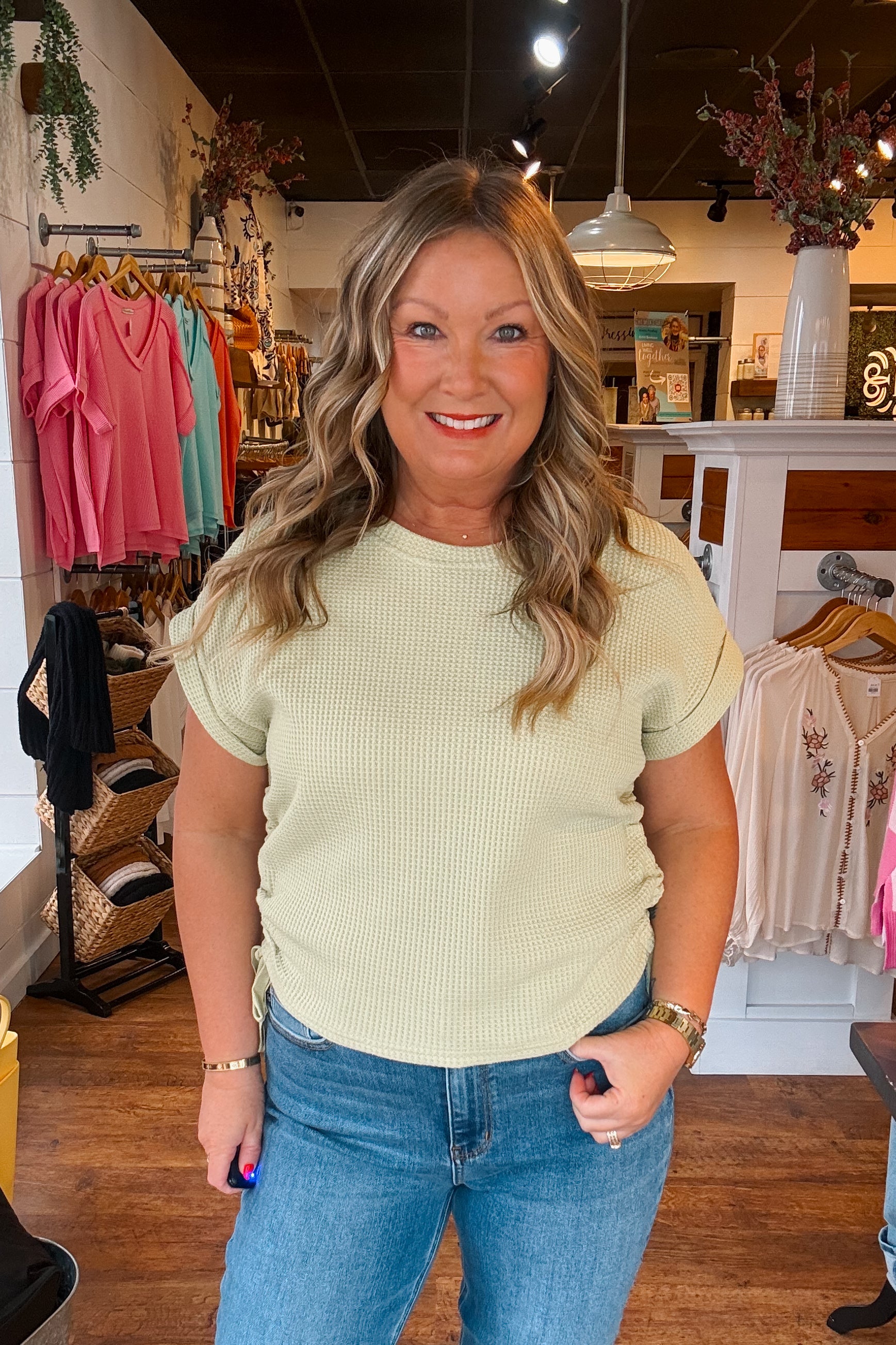 Harper Pullover - Avocado Green