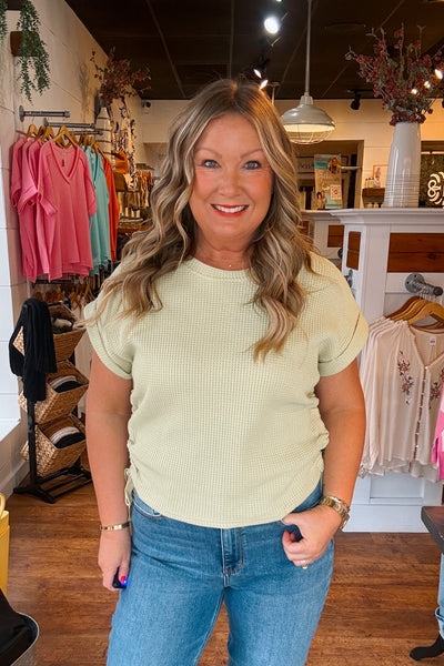 Harper Pullover - Avocado Green