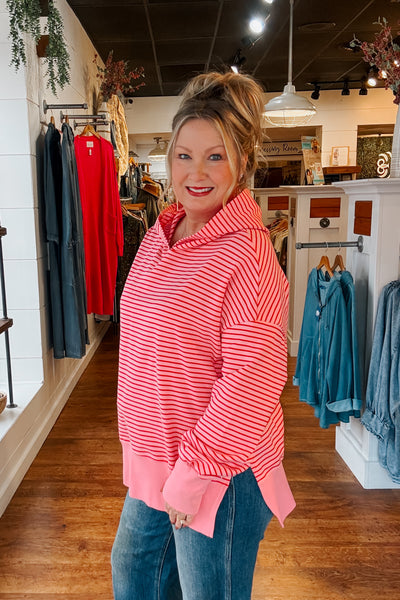 Paisley Striped Hoodie