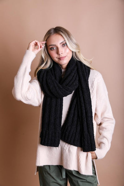 Ultra Soft Vertical Knit Scarf