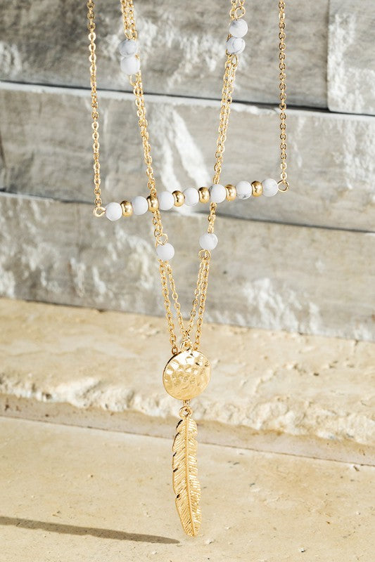 Multi Mix Charm Necklace - White
