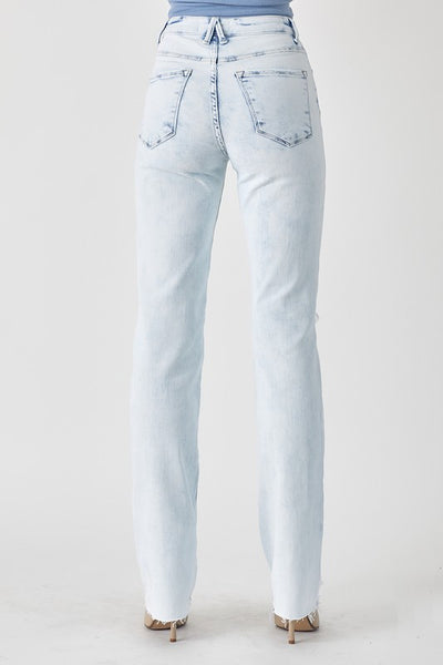 Risen High Rise Long Inseam Straight Jean