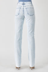 Risen High Rise Long Inseam Straight Jean