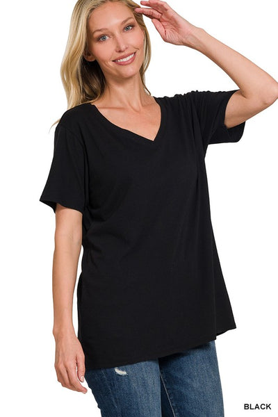 Oversized Boyfriend Tee - Black
