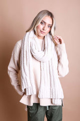 Ultra Soft Vertical Knit Scarf