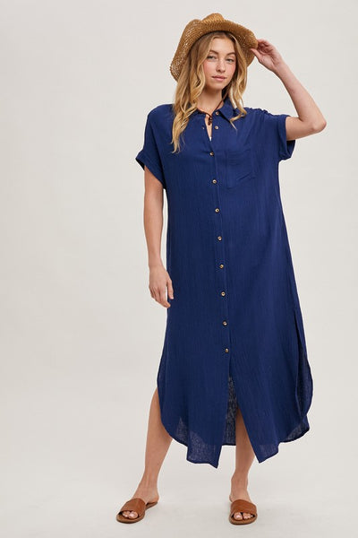 Skylar Maxi Shirt Dress