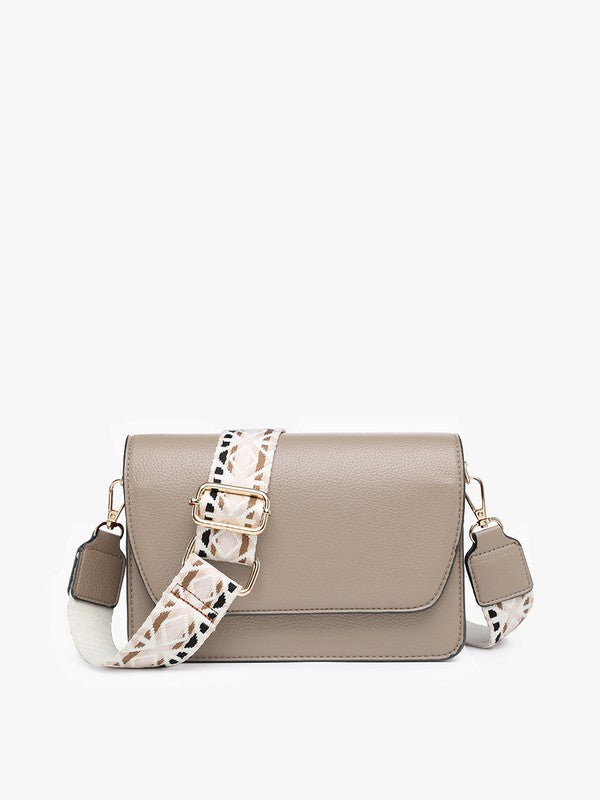 The Finley Crossbody With Guitar Strap - Parchment