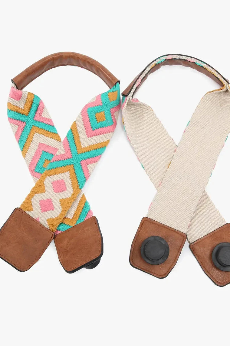 Guitar Strap For Versa Tote - Pink / Green