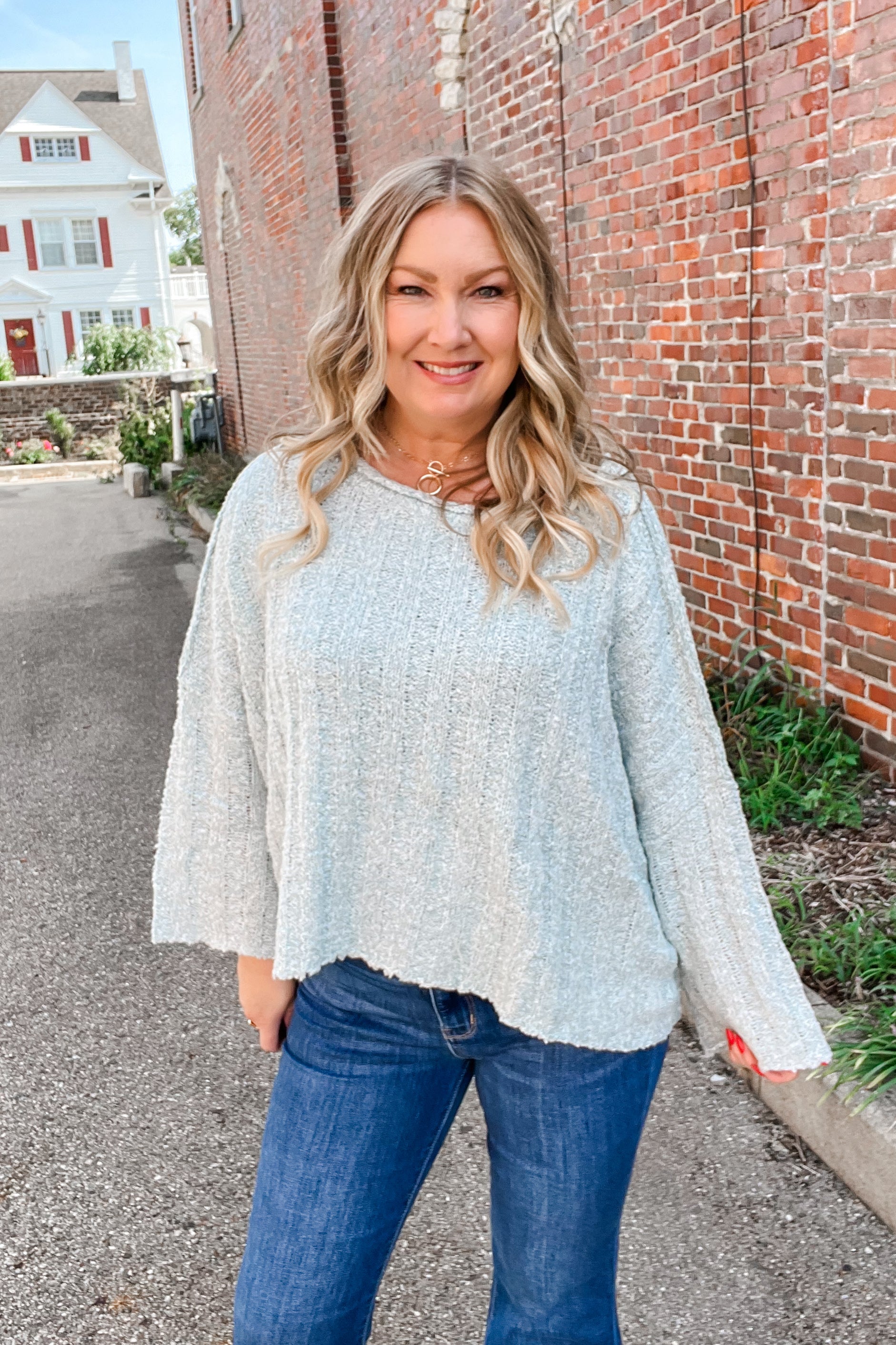 The Cassis Pullover  - Seafoam