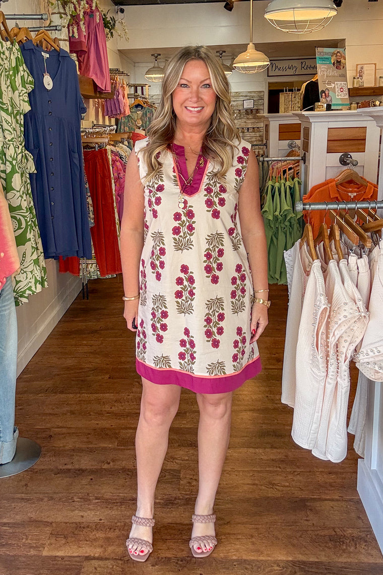 Maybelle Mini Dress - Berry