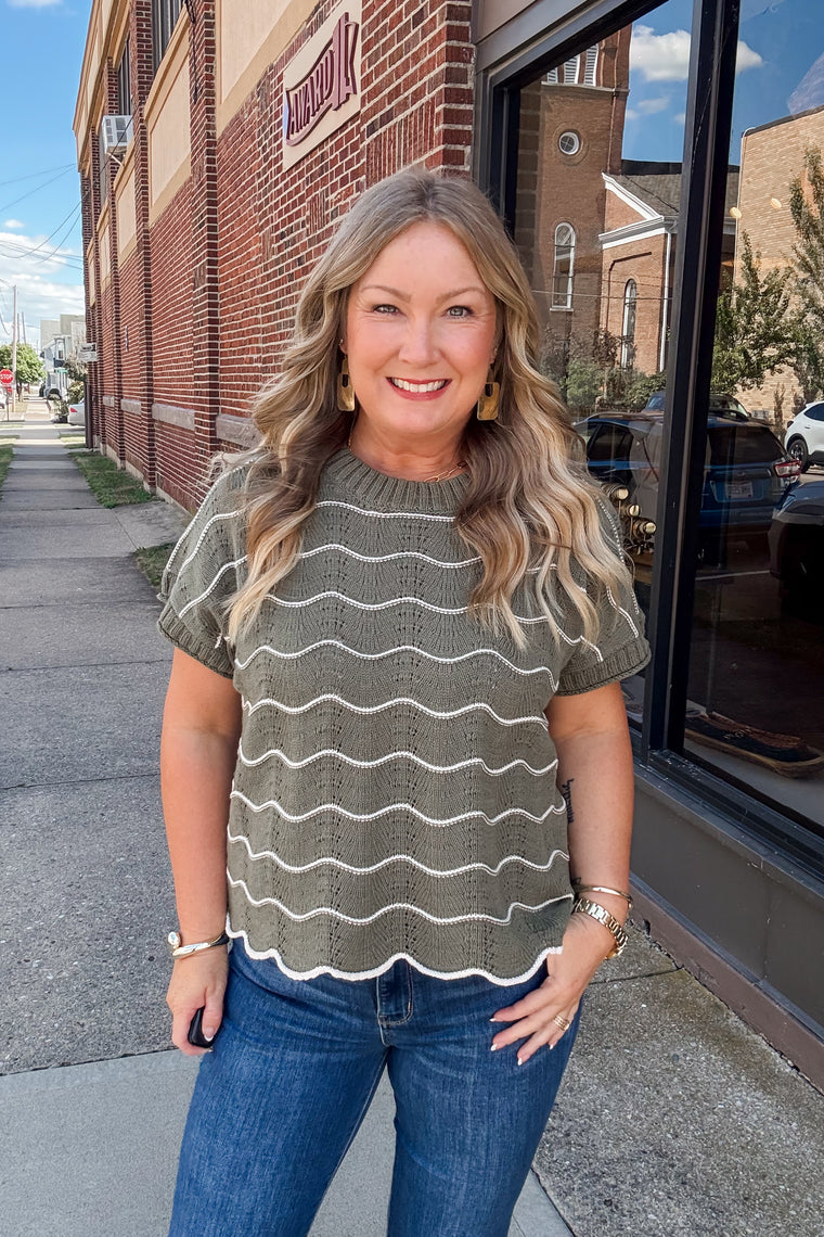 Kinzie Striped Sweater Pullover