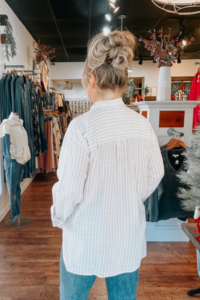 Jemma Striped Shirt - Natural