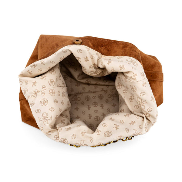 Sava Suede Tote Bag - Camel