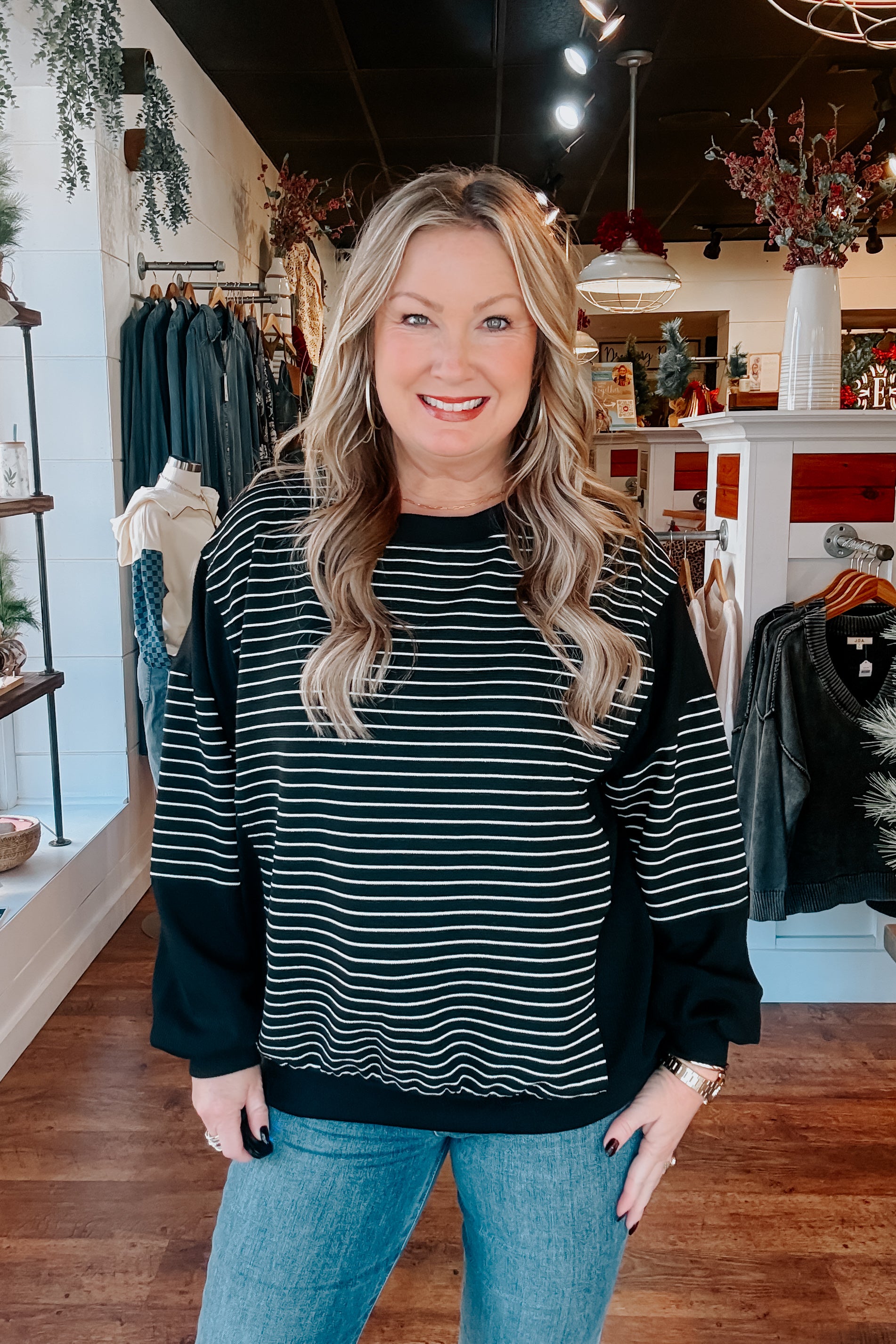 Carly Striped Pullover
