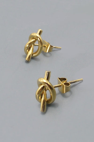Knot Earring - 18K Gold Plated