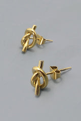 Knot Earring - 18K Gold Plated