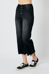 Judy Blue HW Wide Cropped Denim