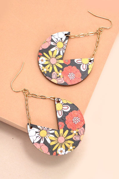 Floral Teardrop Earring