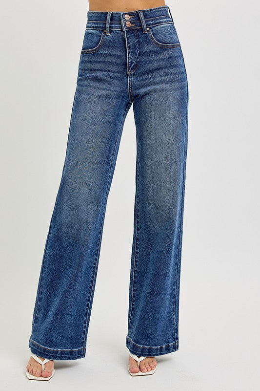 Risen Tummy Control Elastic Waist Jean