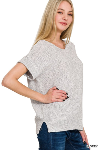 Audrey Pullover - Heather Grey