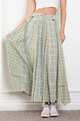 Imani Plaid Maxi Skirt