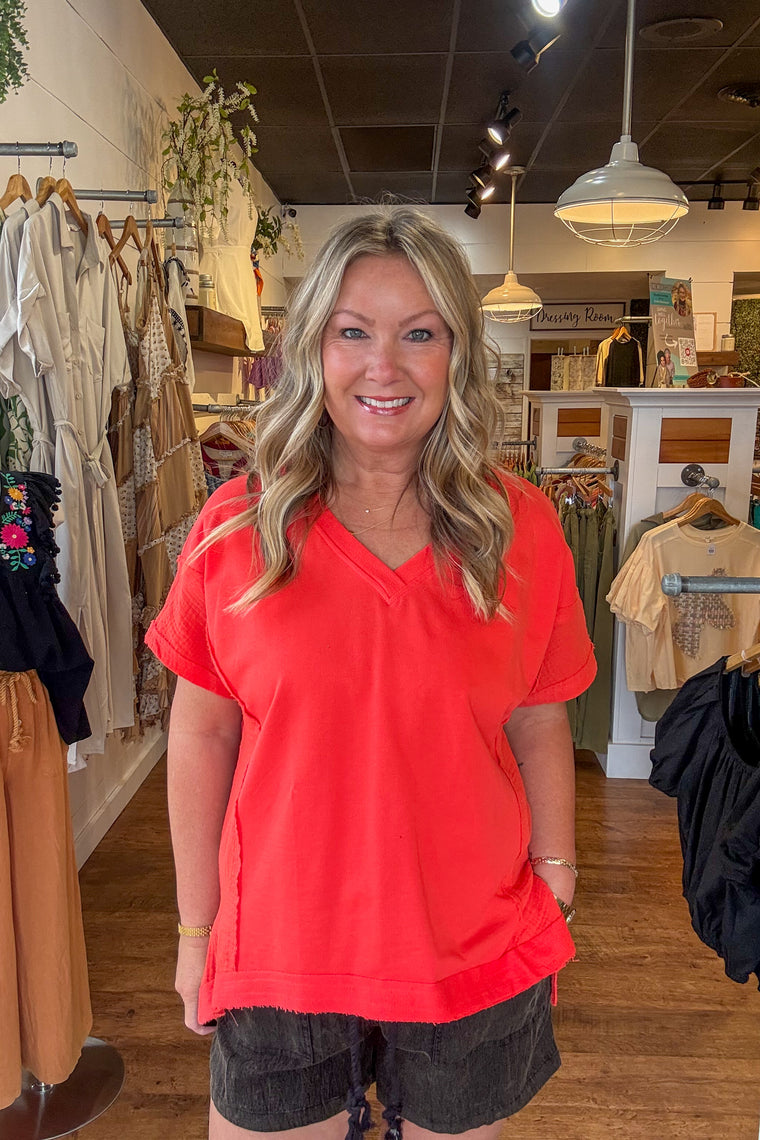 Everly Pullover - Orange