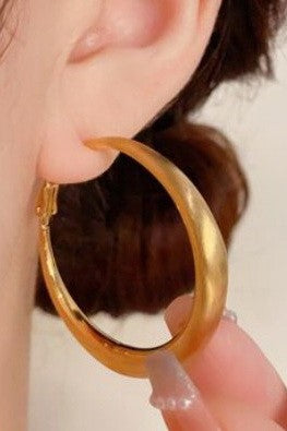 Puffy Hoops - Gold